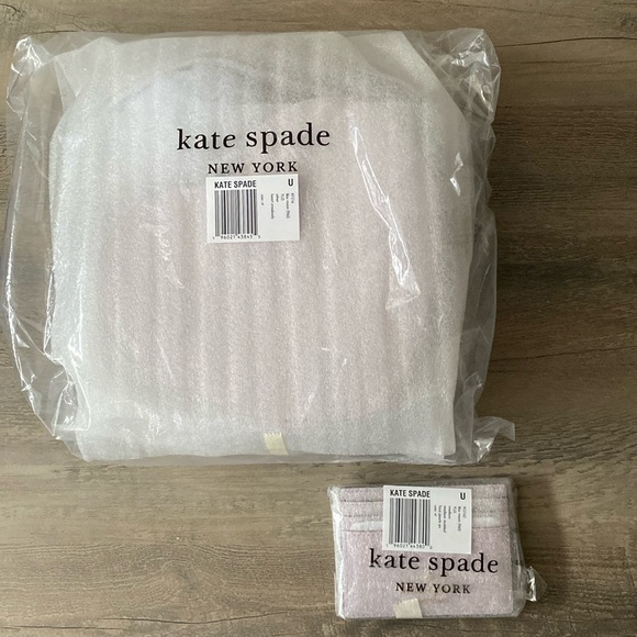 Kate Spade Love Shack Heart Crossbody & Studded Faux Pearls Slim Card Holder - Picture 1 of 9